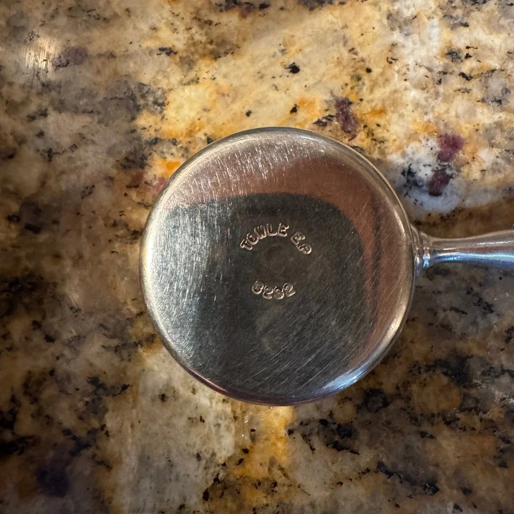 Towle EP 3232 Silverplate Porringer coffee  Scoop with  Ornate Handle Vintage